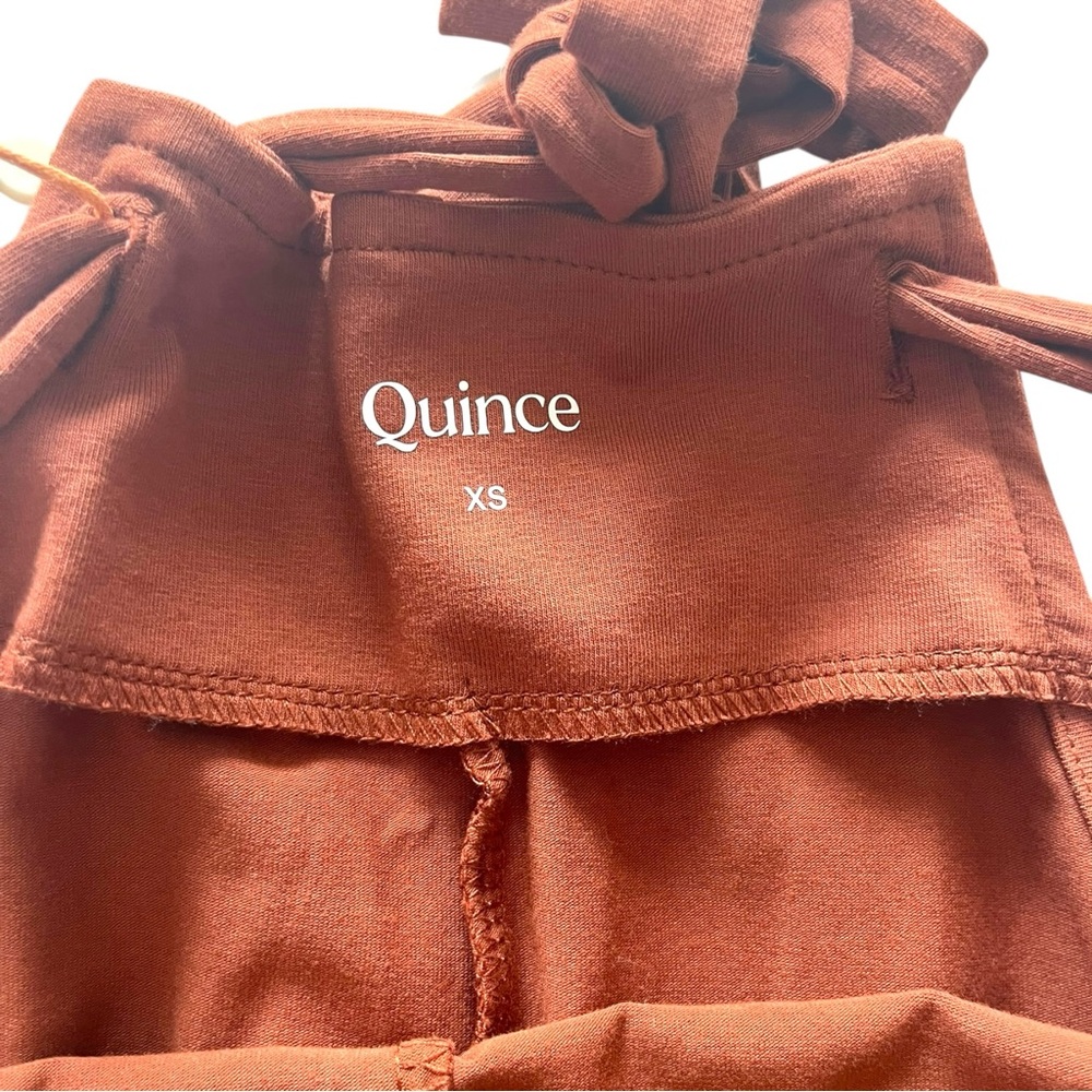 Maternity Rust Utility Jumpsuit - Picture 9 of 14